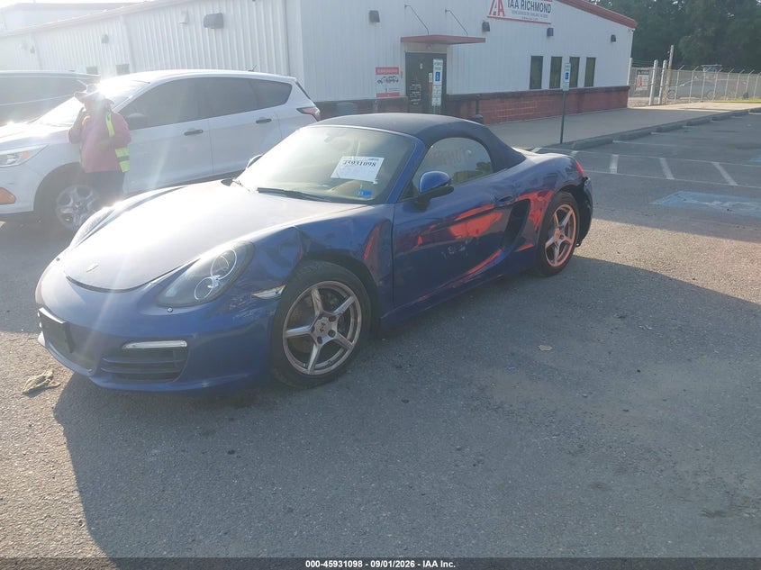 PORSCHE BOXSTER 2013 VIN WP0CA2A86DS112080