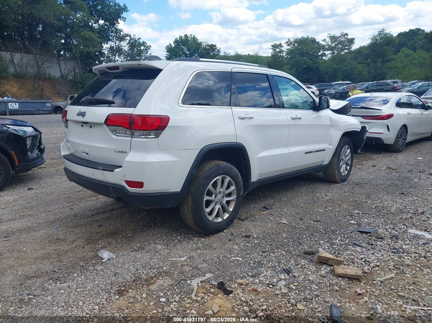 Vin: 1c4rjfag4mc545819, lot: 46430322, jeep grand cherokee laredo e 4x4 20214