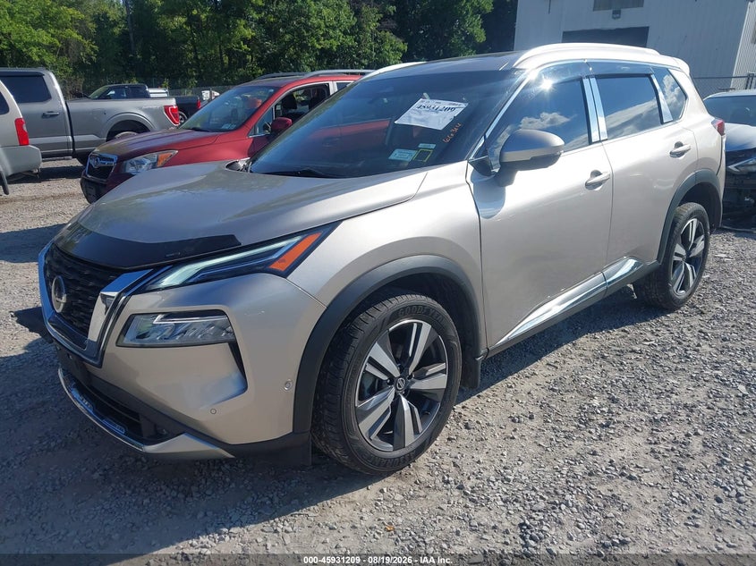 Vin: jn8at3dd6mw321297, lot: 46430334, nissan rogue platinum intelligent awd 20212
