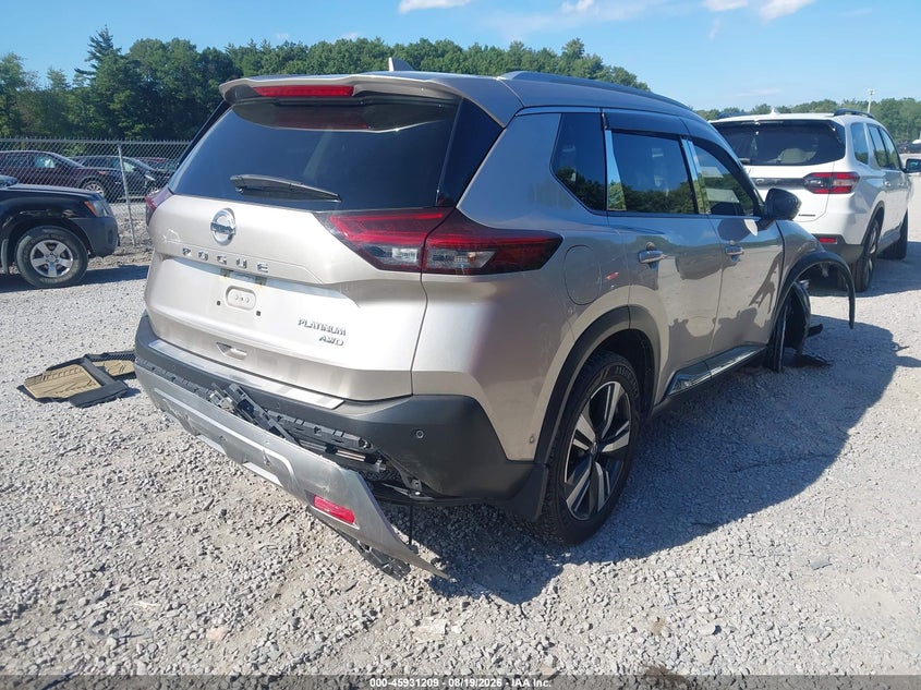 Vin: jn8at3dd6mw321297, lot: 46430334, nissan rogue platinum intelligent awd 20214