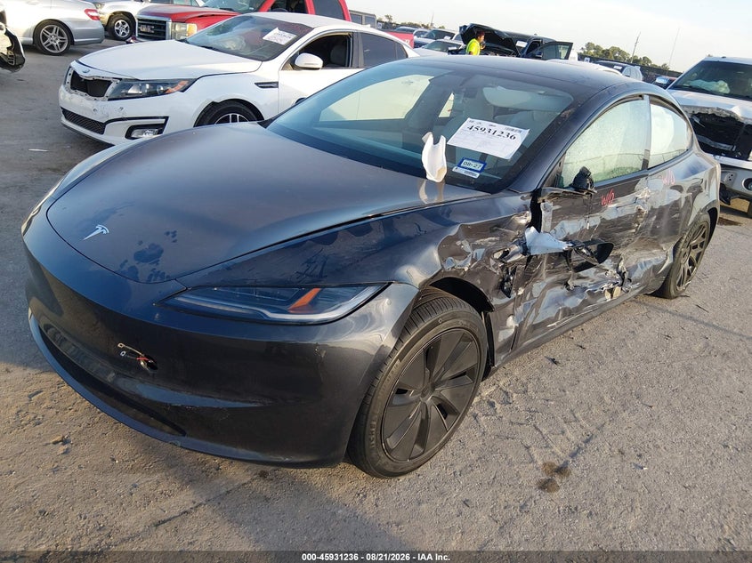 2025 Tesla Model 3, Left & Right Side, IAAI, VIN 5YJ3E1EA4SF050328 — photo 2