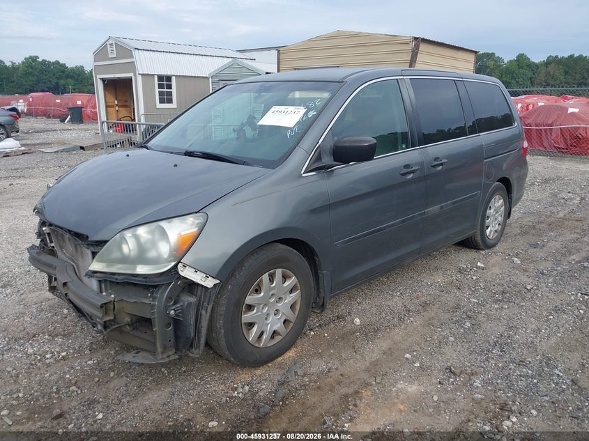 2007 Honda Odyssey, Front End, IAAI, VIN 5FNRL38267B110682 — photo 2