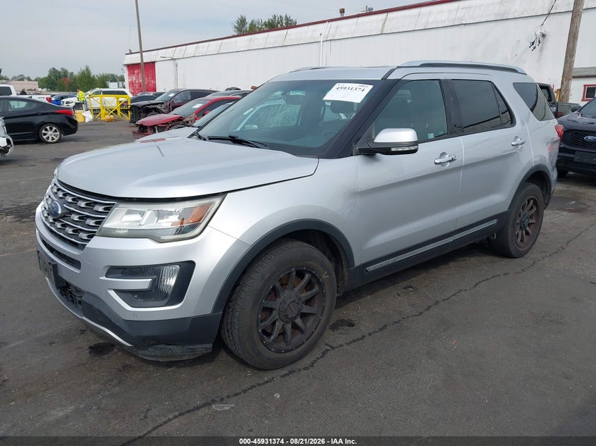 2016 Ford Explorer, Right Side, IAAI, VIN 1FM5K8F86GGA45128 — photo 2