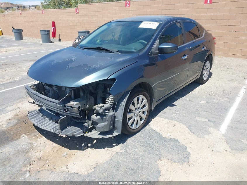 2014 Nissan Sentra, Front End, IAAI, VIN 3N1AB7AP2EY209355 — photo 2
