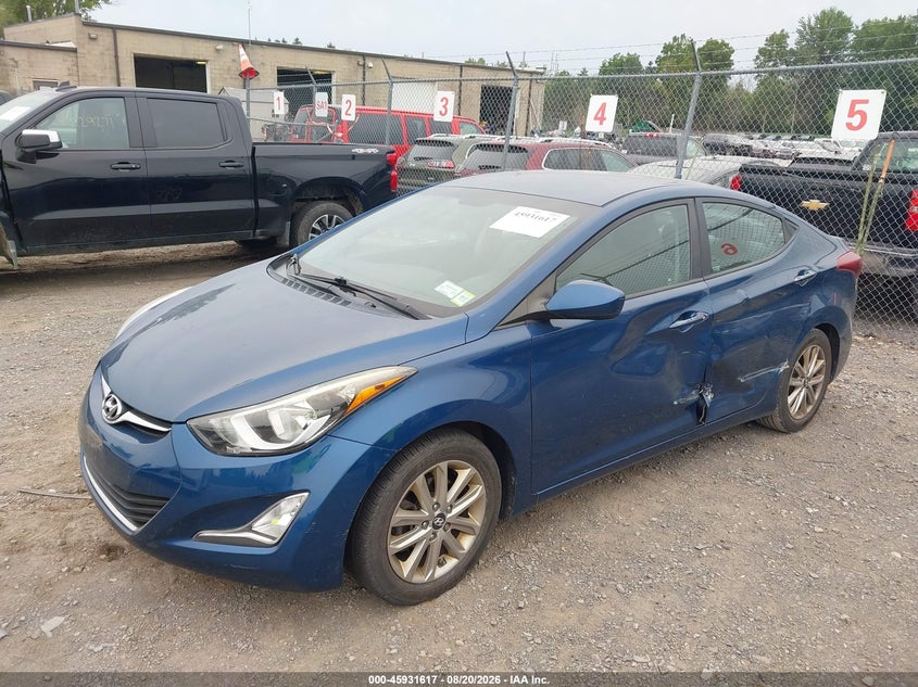 2015 Hyundai Elantra, Лівий бік, IAAI, VIN KMHDH4AE7FU445571 — фото 2