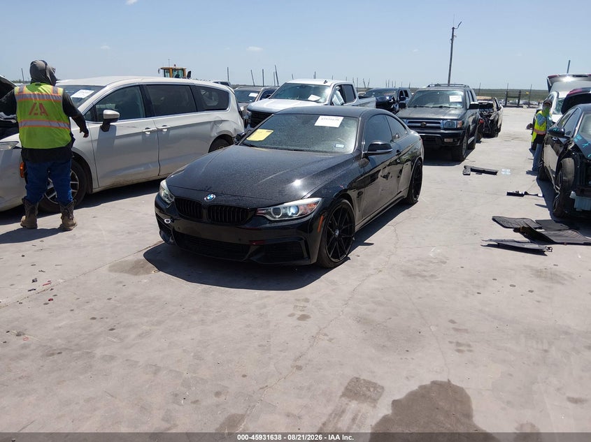 2015 BMW 4er, Правый бок, IAAI, VIN WBA3R1C53FK195375 — фото 2