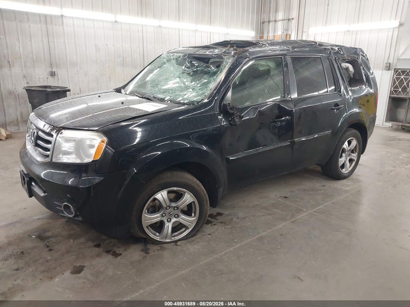 2013 Honda Pilot, Крыша, IAAI, VIN 5FNYF4H51DB037543 — фото 2