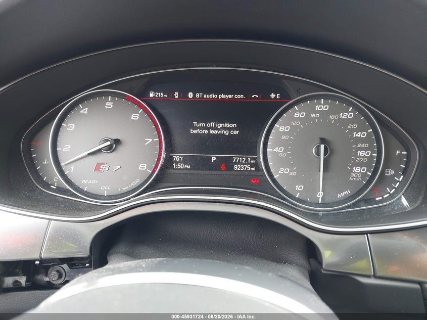 2017 AUDI S7 auction photo 7
