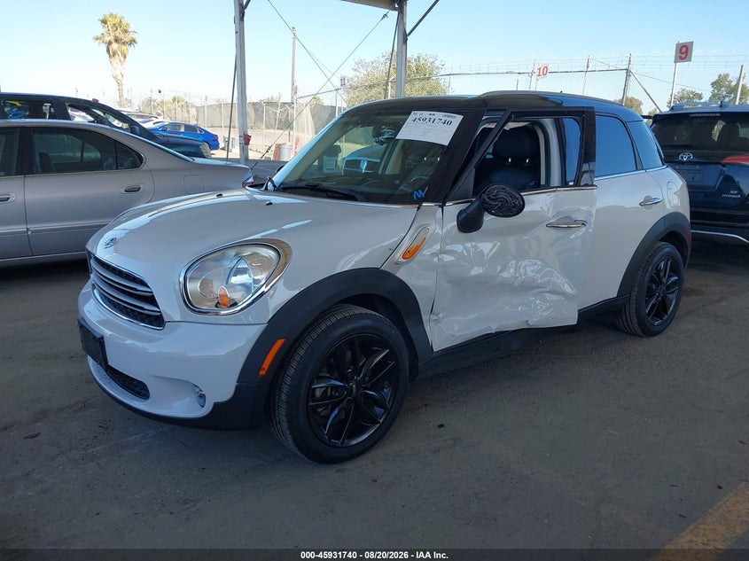 Vin: wmwzb3c51gwr48065, lot: 46430865, mini countryman cooper 20162
