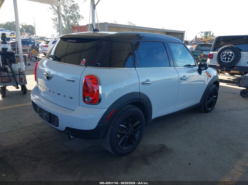 Vin: wmwzb3c51gwr48065, lot: 46430865, mini countryman cooper 20164