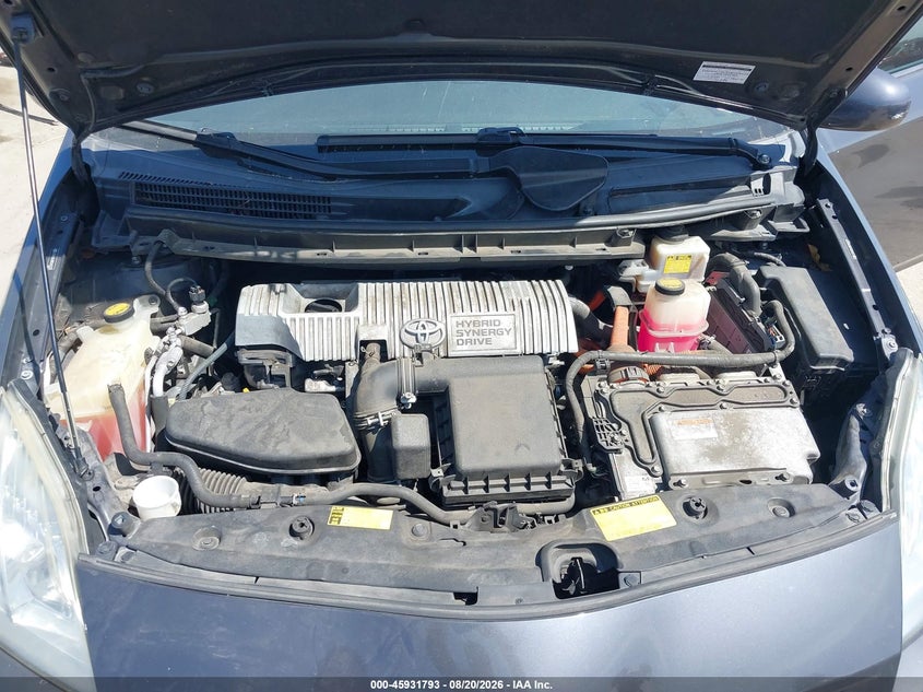 2011 TOYOTA PRIUS HATCHBACK 1.8L I-4 DOHC, VVT, 98HP