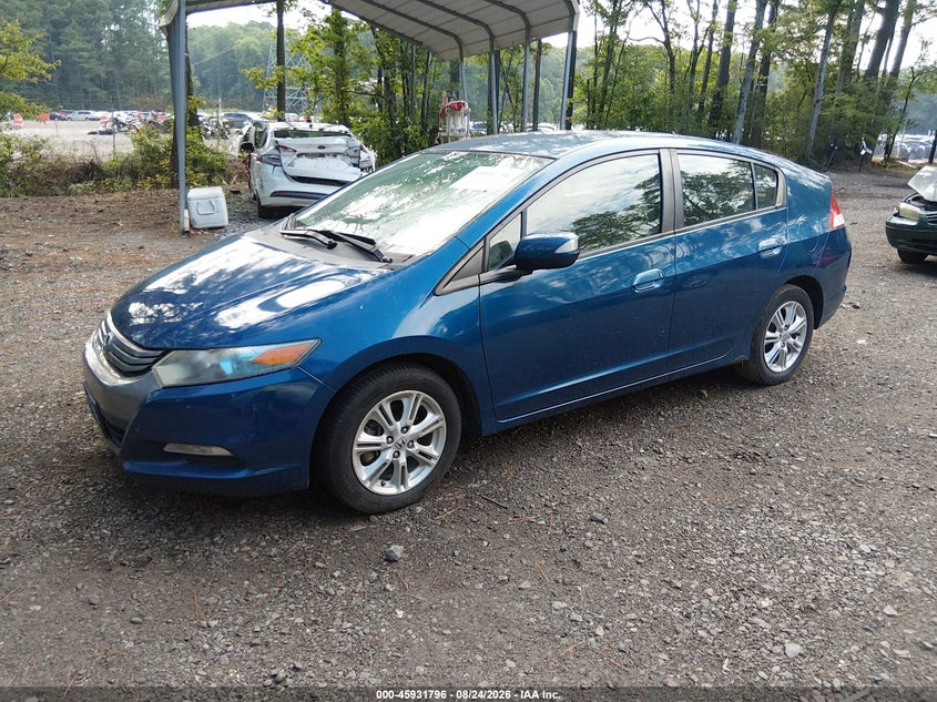 2011 Honda Insight, Левый зад, IAAI, VIN JHMZE2H77BS000122 — фото 2
