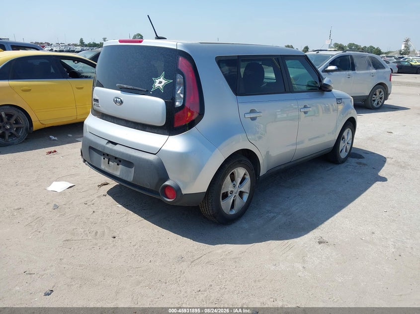 Vin: kndjn2a2xf7756145, lot: 46431019, kia soul 20154