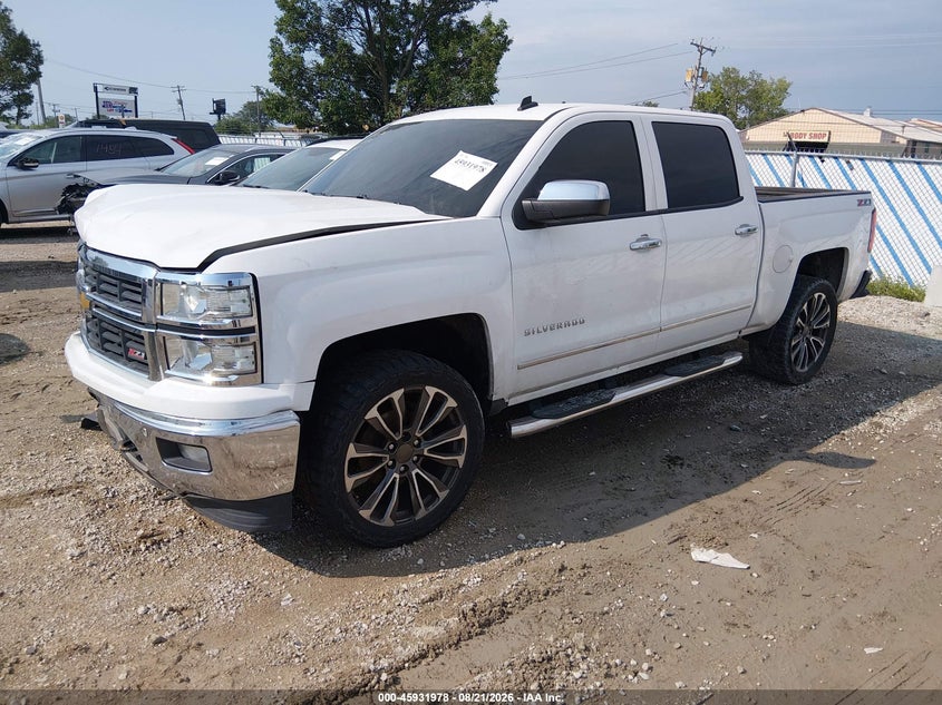 2014 Chevrolet Silverado, Перёд и зад, IAAI, VIN 3GCUKSEC4EG373569 — фото 2