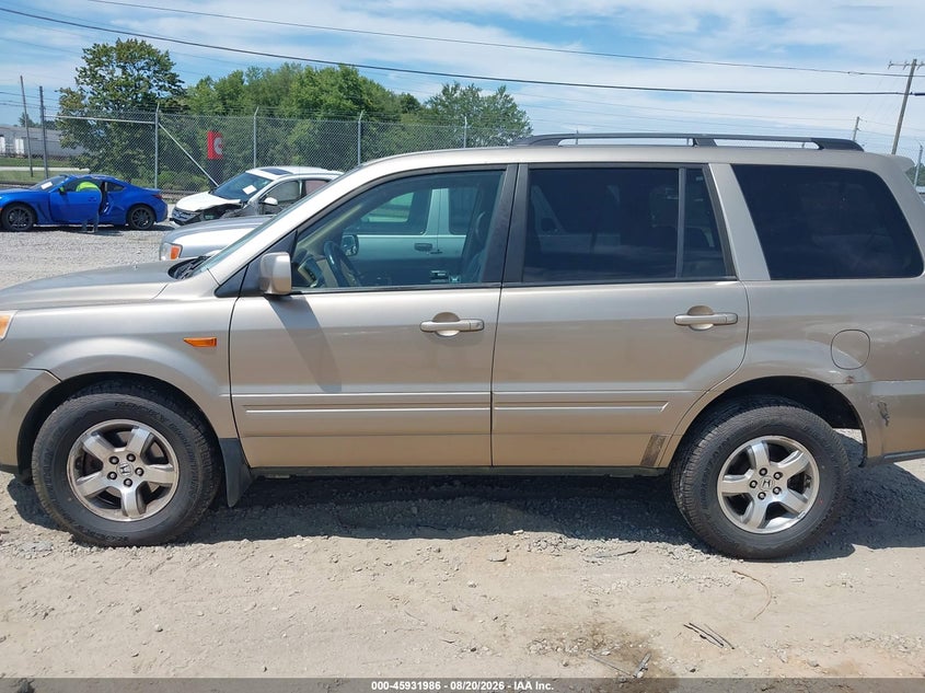 HONDA PILOT 2006 VIN 2HKYF18516H550925