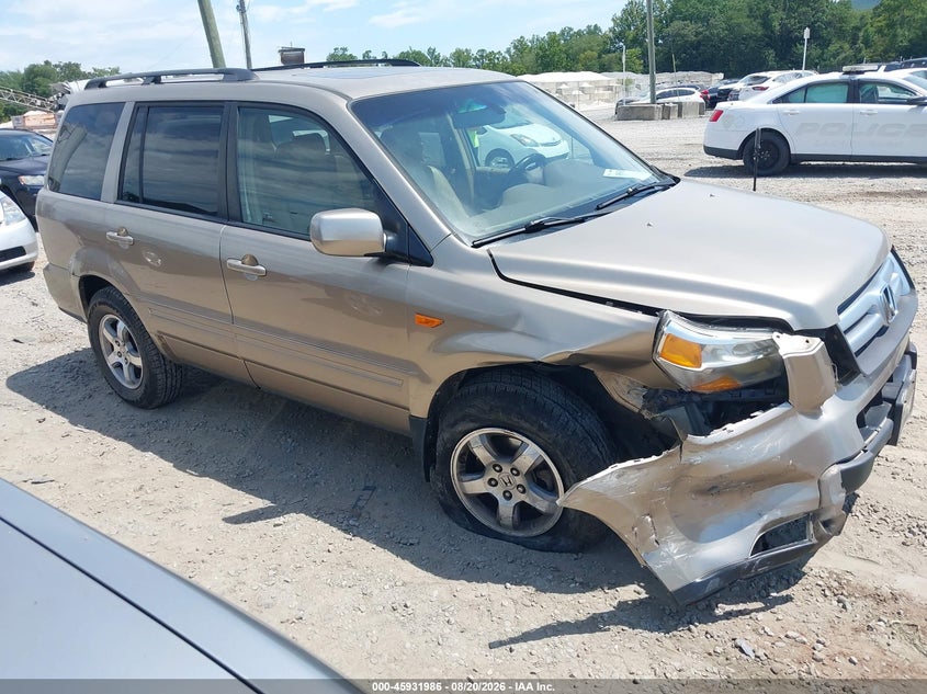 HONDA PILOT 2006 VIN 2HKYF18516H550925