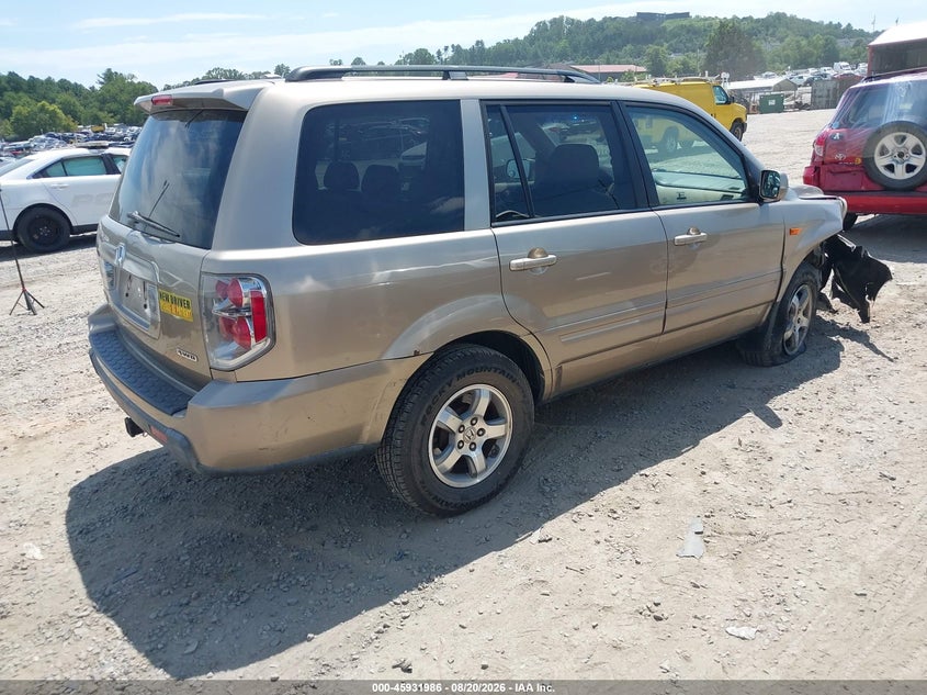 HONDA PILOT 2006 VIN 2HKYF18516H550925