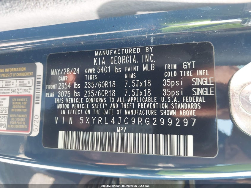 2024 KIA SORENTO S · Photo 9