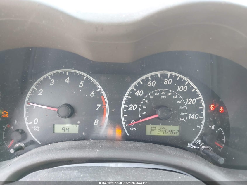 2010 TOYOTA COROLLA SEDAN 1.8L I-4 DOHC, VVT, 132HP