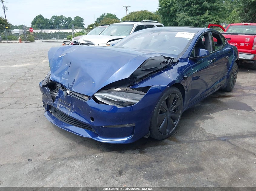 2022 Tesla Model S, Front End, IAAI, VIN 5YJSA1E54NF477216 — photo 2