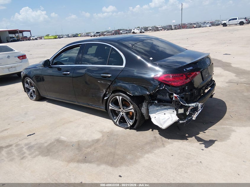 Vin: w1kaf4gbxrr213537, lot: 46431363, mercedes-benz c 300 20243