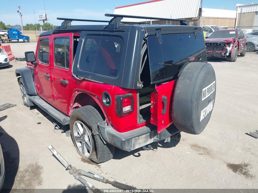 Vin: 1c4hjxdg3kw565598, lot: 46431392, jeep wrangler unlimited sport s 4x4 20193