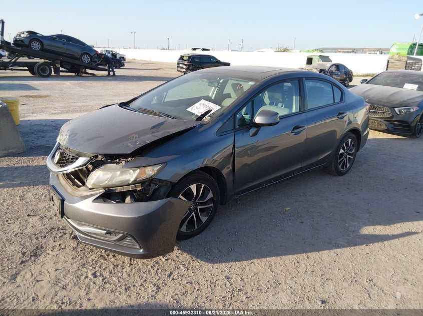 2013 Honda Civic, Front End, IAAI, VIN 19XFB2F84DE241960 — photo 2