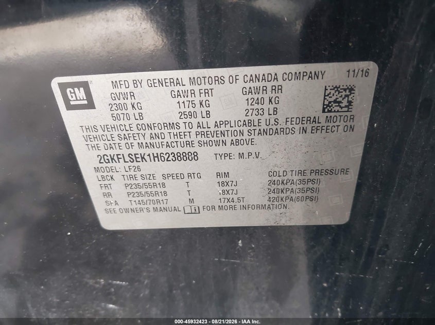 2017 GMC TERRAIN SLE-1 · Фото 9