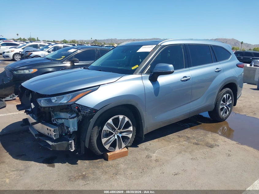 Vin: 5tdhzrbh4ls012573, lot: 46431734, toyota highlander xle 20202