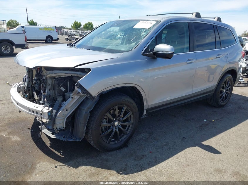 2019 Honda Pilot, Front End, IAAI, VIN 5FNYF5H32KB012281 — photo 2