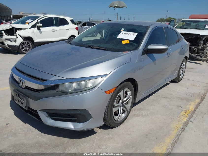 Vin: 19xfc2f50he001152, lot: 46431841, honda civic lx 20172
