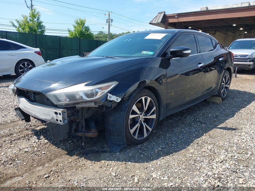 2017 Nissan Maxima, Front End, IAAI, VIN 1N4AA6AP9HC441366 — photo 2