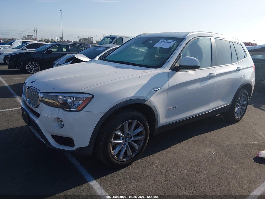 2017 BMW X3, Right Front, IAAI, VIN 5UXWZ7C33H0V89392 — photo 2