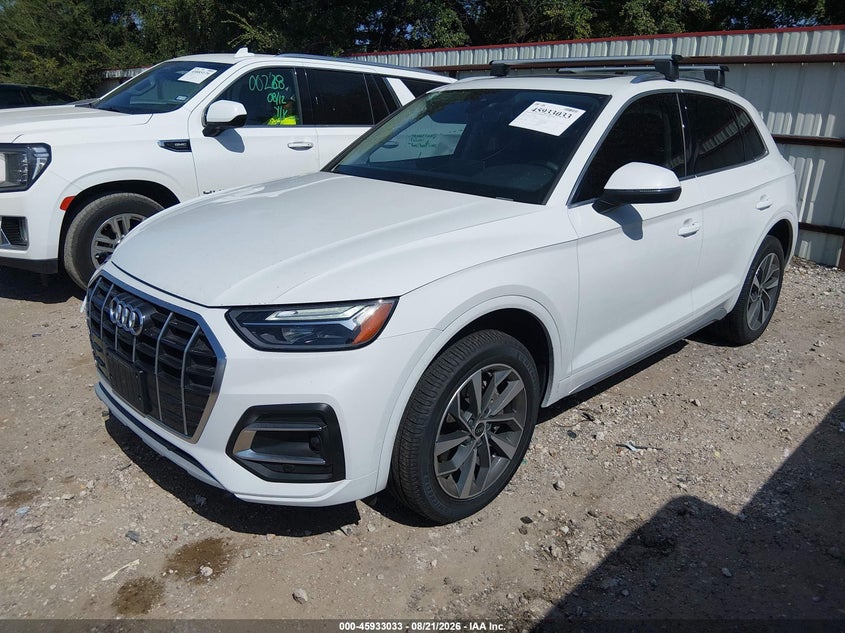 2021 Audi Q5, Rear, IAAI, VIN WA1BAAFY5M2009855 — photo 2