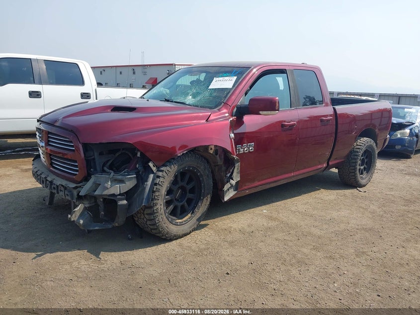 2016 RAM 1500, Front & Rear, IAAI, VIN 1C6RR7HT6GS313032 — photo 2