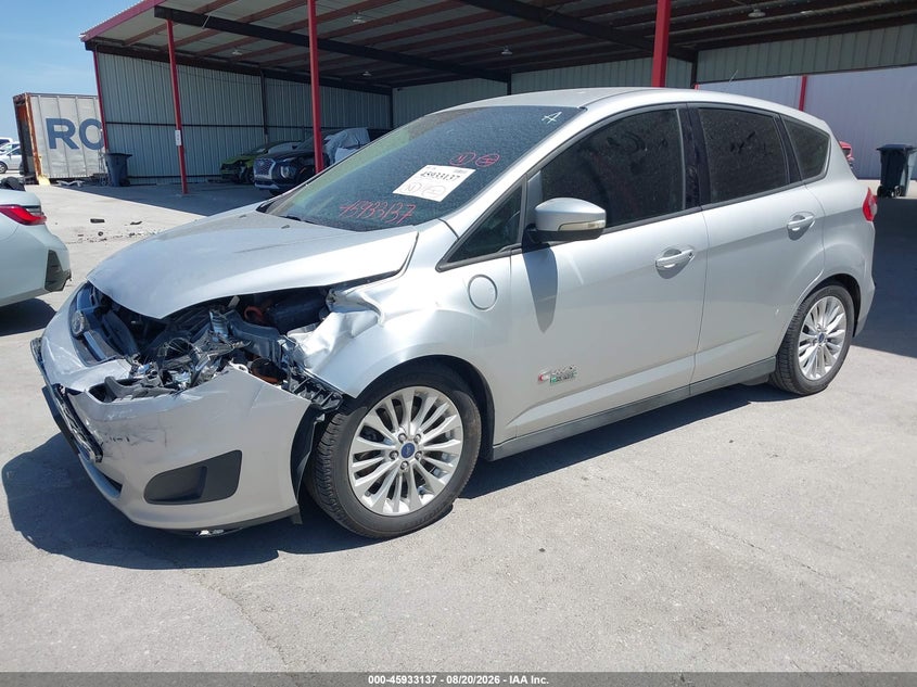 2017 Ford C-MAX, Удар спереди, IAAI, VIN 1FADP5EU8HL102734 — фото 2