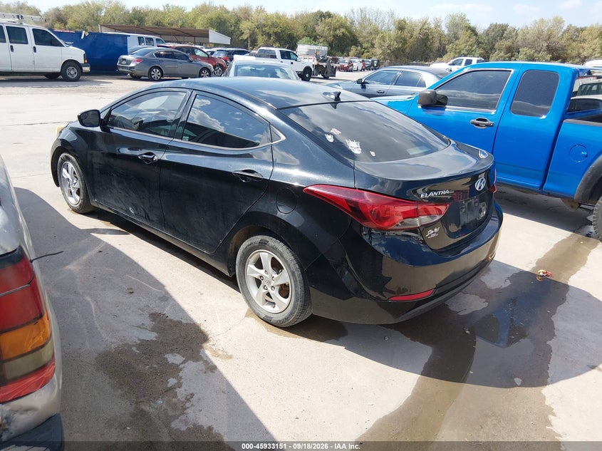 Vin: 5npdh4aexfh562429, lot: 46432276, hyundai elantra se 20153