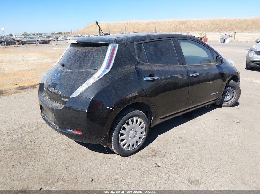 Vin: 1n4az0cp1dc400792, lot: 46432318, nissan leaf s 20134