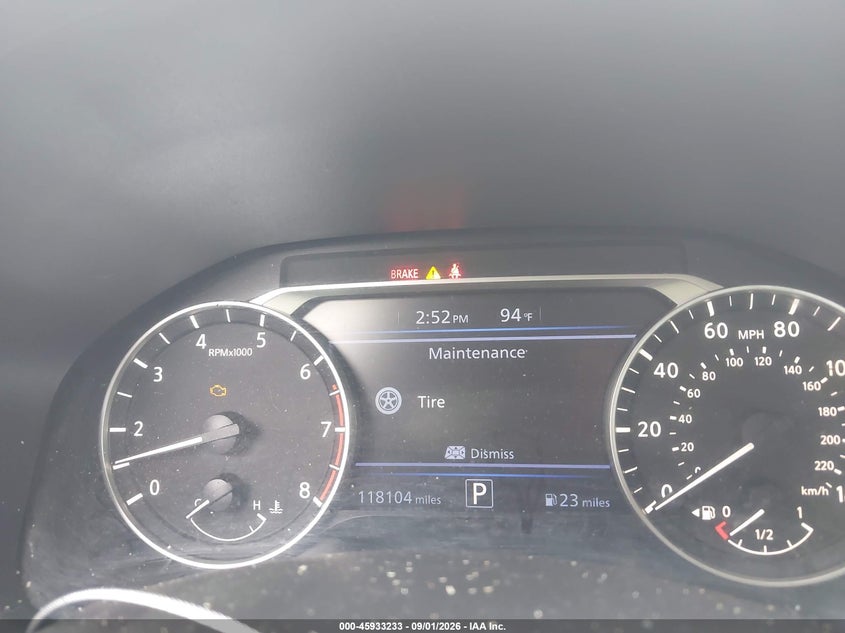 2019 NISSAN ALTIMA SEDAN 2.5L I-4 DI, DOHC, CVTCS VVT, 182HP