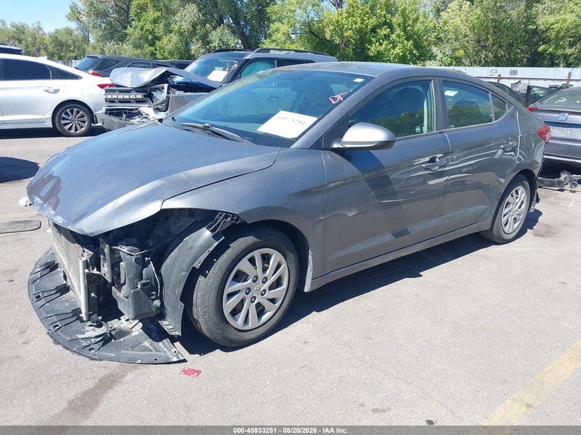 2018 Hyundai Elantra, Удар спереду, IAAI, VIN 5NPD74LF9JH396552 — фото 2