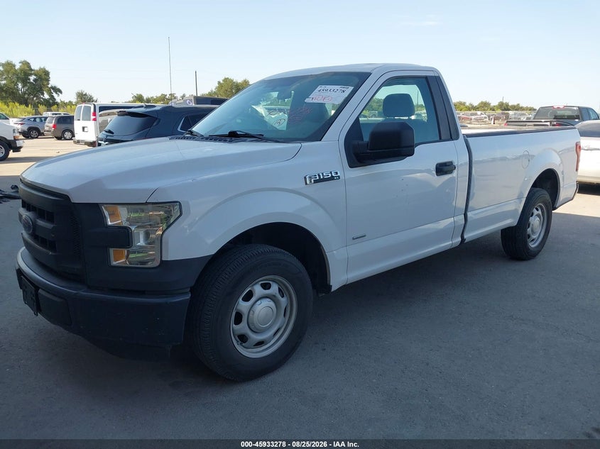 2016 Ford F-150, Rear, IAAI, VIN 1FTMF1CP0GKD52041 — photo 2