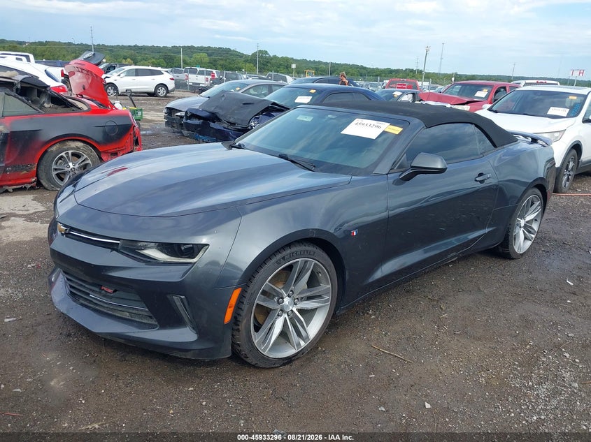 2016 Chevrolet Camaro, Right Rear, IAAI, VIN 1G1FB3DS8G0186181 — photo 2