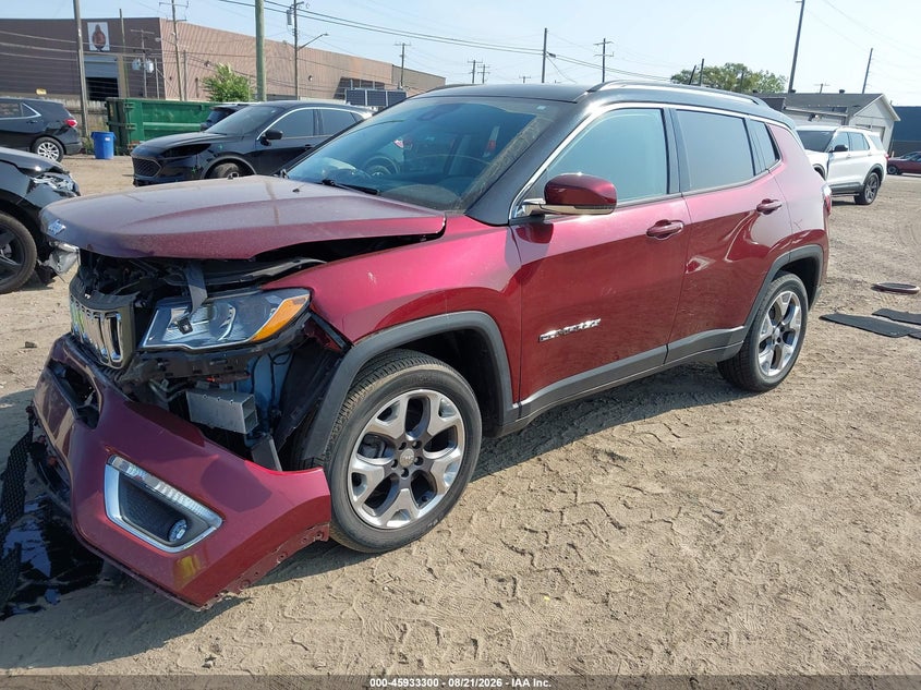 2021 Jeep Compass, Front End, IAAI, VIN 3C4NJDCB6MT537259 — photo 2