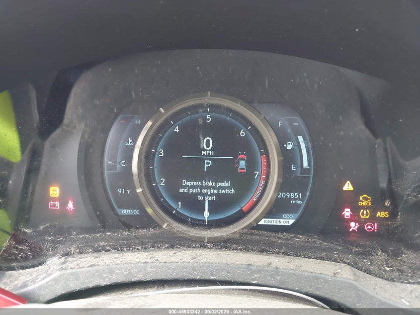 LEXUS IS 350 2014 VIN JTHBE1D26E5007877