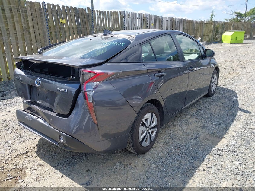 Vin: jtdkbrfu4h3563127, lot: 46432524, toyota prius two 20174