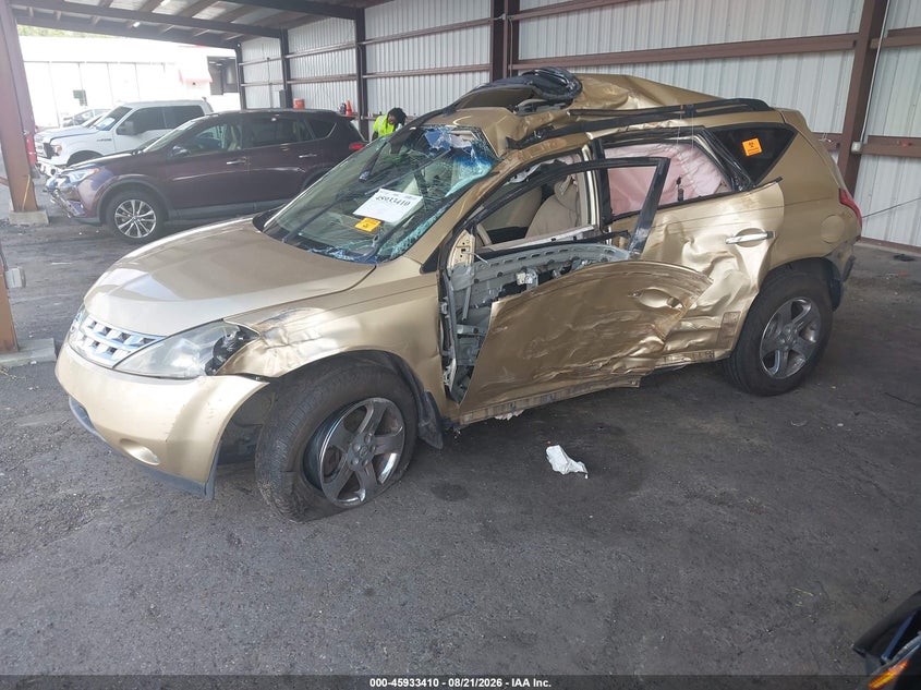 2004 Nissan Murano, Био/химия, IAAI, VIN JN8AZ08TX4W212131 — фото 2