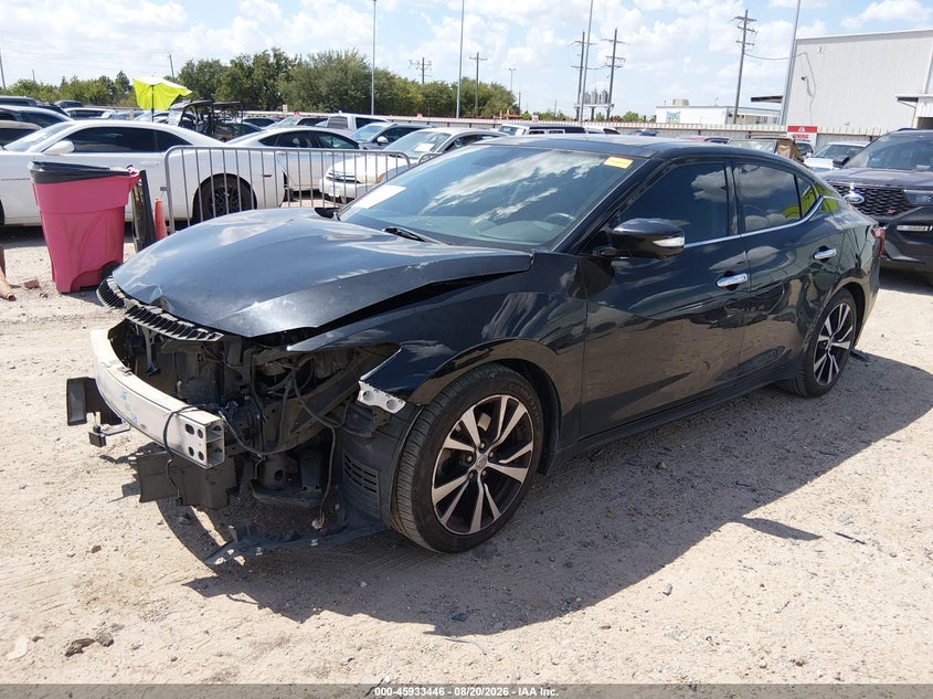 2017 Nissan Maxima, Front End, IAAI, VIN 1N4AA6AP7HC451068 — photo 2