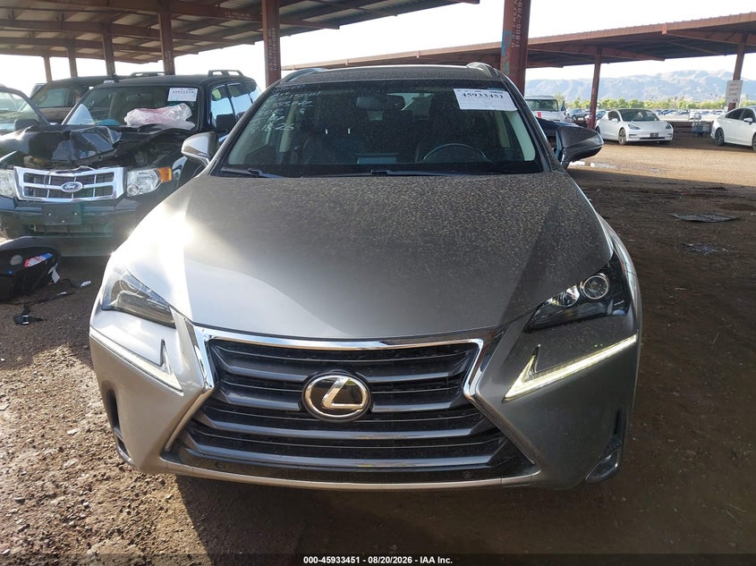 LEXUS NX 200T 2015 VIN JTJYARBZ6F2015001