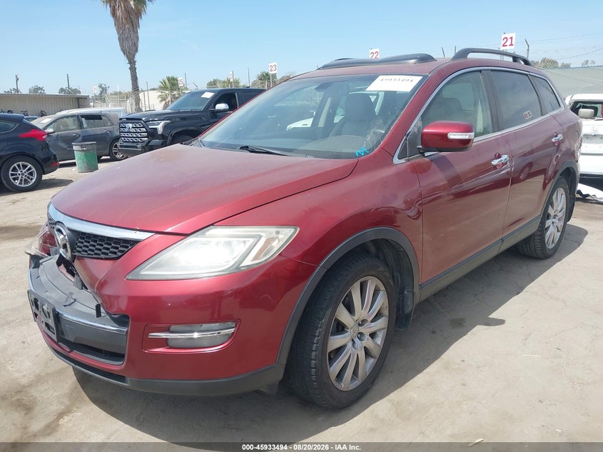 2008 Mazda CX-9, Перёд и зад, IAAI, VIN JM3TB28V880123003 — фото 2