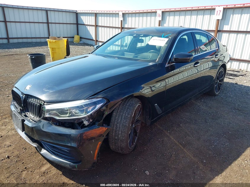 2018 BMW 5er, Удар спереди, IAAI, VIN WBAJA7C50JG908603 — фото 2